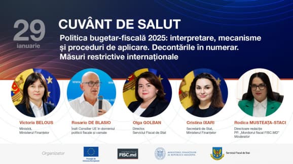„Decontările în numerar. Măsuri restrictive internaționale”: Sesiunea de deschidere