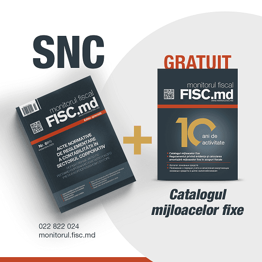 Procură SNC și obține gratuit ,,Catalogul mijloacelor fixe”