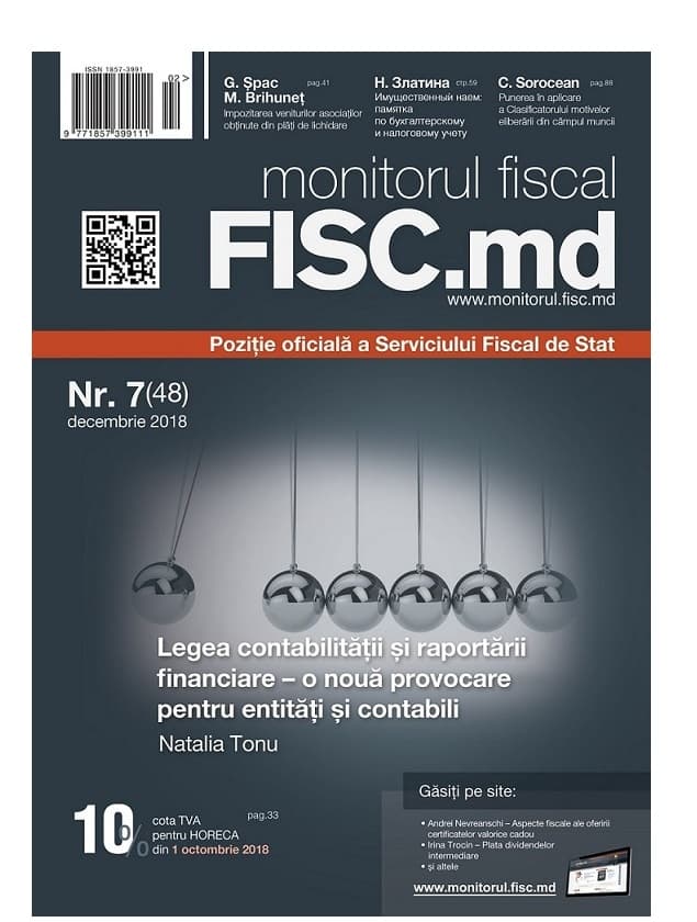 Legea contabilității și raportării financiare, în noua ediție a revistei