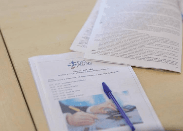 Instruiri în domeniul contabil, organizate de PROACTIVE