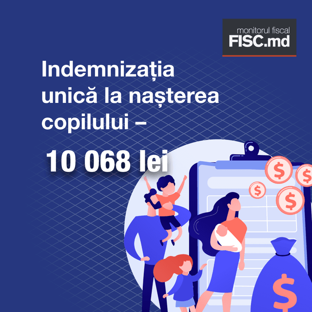 Indemnizația unică la nașterea copilului va spori cu 609 lei