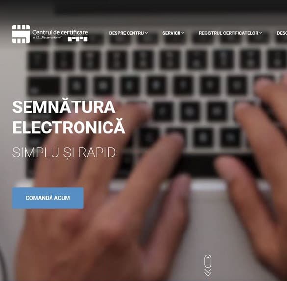 Centrul de certificare are o pagină web nouă