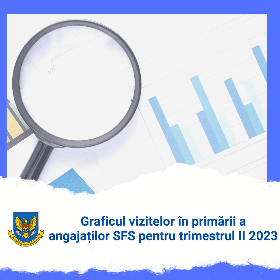 Graficul vizitelor în primării a angajaților SFS în trimestrul II