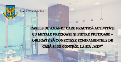 Casele de amanet care practică activităţi cu metale preţioase şi pietre preţioase – obligate să conecteze ECC la SIA „MEV”