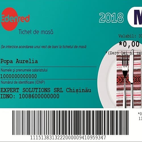 Reflectarea în bonul fiscal a achitărilor cu tichetul de masă